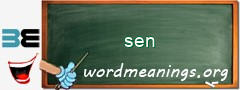 WordMeaning blackboard for sen